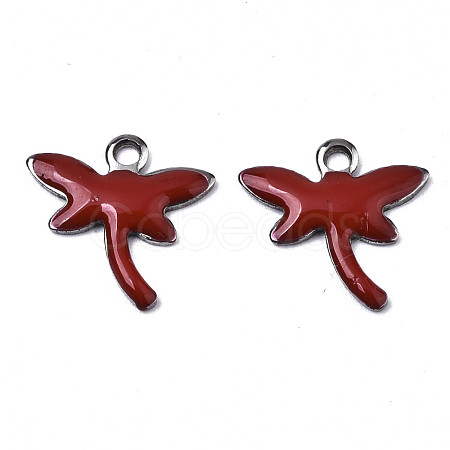 201 Stainless Steel Enamel Charms STAS-N088-19I-1