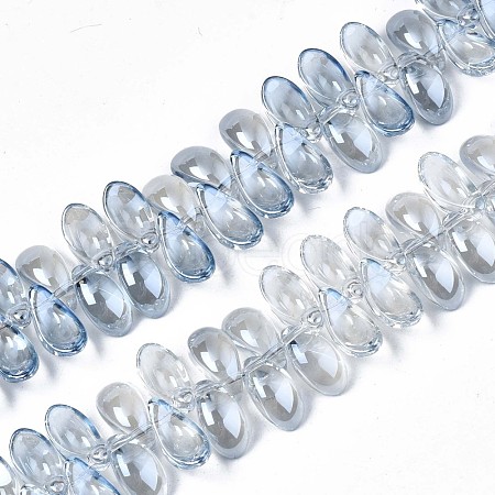 Electroplate Glass Beads Strand EGLA-S188-26-A01-1