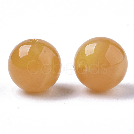 Acrylic Beads X-OACR-S037-002D-1