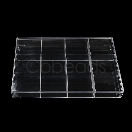 12 Grids Plastic Bead Containers with Cover CON-K002-03A-1