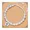 Handmade Woven Plastic imitation Pearl Braided Bead Bracelets, Alloy Cross Charm Bracelets for Women