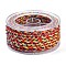 12-Ply Braided Nylon Cord, for Jewelry Making, Round, Gold, 5mm, about 8.75 Yards(8m)/Roll