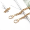 Metal Bag Chain Handle, Purse Chains for Hand Woven Bag Accessories, Light Gold, 1000mm