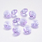 Faceted Glass Rhinestone Charms, Imitation Austrian Crystal, Cone, Violet, 10x4.5mm, Hole: 1mm