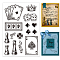 Custom PVC Plastic Clear Stamps, for DIY Scrapbooking, Photo Album Decorative, Cards Making, Playing Theme, 160x110x3mm