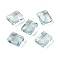 Glass Imitation Austrian Crystal Beads, Faceted, Rectangle, Pale Turquoise, 12x10x7mm, Hole: 1.2mm