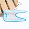 PVC Claw Hair Clips, Hair Accessories for Women Girls, Deep Sky Blue, 76x42x41mm