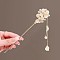 Alloy Hair Sticks, Hair Accessories for Women & Girls, Flower, 180mm