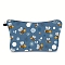 Polyester Wallet, Makeup Bag, with Zipper, Rectangle, Bees, 17x25cm