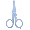 Stainless Steel Scissors, Embroidery Scissors, Sewing Scissors, with Plastic Handle, Light Sky Blue, 106x63mm