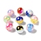 UV Plating Acrylic Beads, Round, Faceted, Mixed Color, 15mm, Hole: 3mm