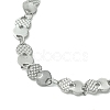 Non-Tarnish 304 Stainless Steel Heart Link Bracelets for Women BJEW-A007-02P-2