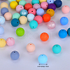 Round Silicone Focal Beads SI-JX0046A-90-2