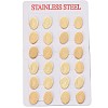 Stainless Steel Stud Earrings EJEW-E247-02G-3