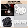 Synthetic Lava Rock Beads Strands X-G-S247-8mm-08-1-5