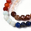 Natural & Synthetic Mixed Gemstone Beads Strands G-D080-A01-02-19-3