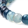 Natural Striped Agate/Banded Agate Beads Strands X-G-S259-04C-10mm-3