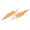 Bohemia Woven Glass Seed Bead Dangle Earrings EJEW-A046-04C-2