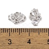 Brass Micro Pave Clear Cubic Zirconia Charms KK-L212-20P-3
