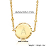 Golden Stainless Steel Pendant Necklaces SZ6365-1-3