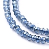 Electroplate Glass Beads Strands EGLA-F149-FR-04-3