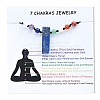 Natural Lapis Lazuli Chakra Theme Adjustable Charm Anklets PW-WG72D40-01-1