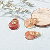 Natural Red Agate Pendants PALLOY-JF00804-3