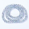 Electroplate Transparent Glass Beads Strands EGLA-A034-T1mm-Y05-2