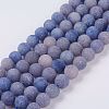Natural Blue Aventurine Beads Strands G-P278-07-6mm-1