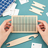 AHANDMAKER 2 Sets 2 Styles Wooden Knitting Tools Set TOOL-GA0001-35-3