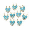 Alloy Enamel Charms ENAM-T012-02E-RS-1