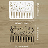 Plastic Drawing Painting Stencils Templates DIY-WH0396-409-2