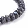 Natural Labradorite Beads Stretch Bracelets BJEW-JB03376-01-2