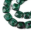 Synthetic Malachite Beads Strands G-T138-162-3