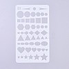 Plastic Reusable Drawing Painting Stencils Templates DIY-G027-G18-2