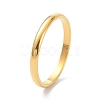 2mm Polished Plain Dome Finger Ring for Girl Women RJEW-C012-05C-G-3