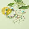 497Pcs 5 Style Rainbow ABS Plastic Imitation Pearl Beads OACR-YW0001-07B-10