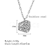 304 Stainless Steel Pendant Necklaces QZ6999-1-1