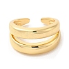 Brass Open Cuff Rings X-RJEW-P098-24G-2