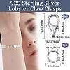 Beebeecraft 4Pcs 925 Sterling Silver Lobster Claw Clasps & 20Pcs Open Jump Rings STER-BBC0006-23-2