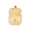 Ion Plating(IP) 304 Stainless Steel Pendants STAS-C108-10G-1