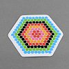 Hexagon DIY Fuse Beads Cardboard Templates DIY-S002-14A-1