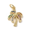 Brass Micro Pave Cubic Zirconia Pendants KK-M283-14A-02-1