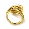 Brass with Cubic Zirconia Rings RJEW-B057-04G-02-3
