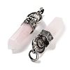 Natural Rose Quartz Pointed Big Pendants G-Q163-02AS-08-2