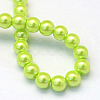 Baking Painted Pearlized Glass Pearl Round Bead Strands X-HY-Q003-6mm-66-4