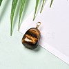 Natural Mixed Gemstone Pendants PALLOY-JF00888-3