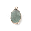 Natural Green Strawberry Quartz Pendants G-K333-01G-3