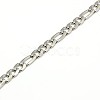 Fashionable 304 Stainless Steel Figaro Chain Necklaces for Men STAS-A028-N015-3
