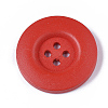 4-Hole Spray Painted Wooden Buttons BUTT-T006-018-2